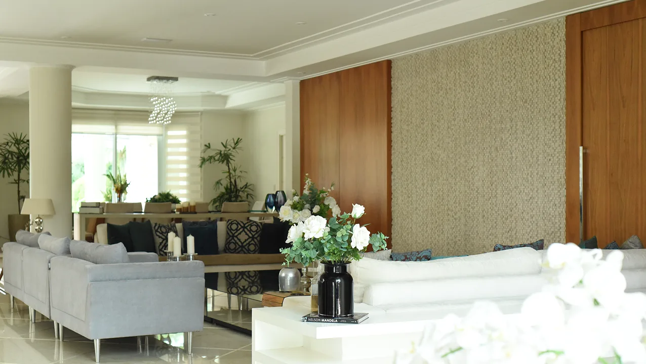 Ambiente interno da mansão